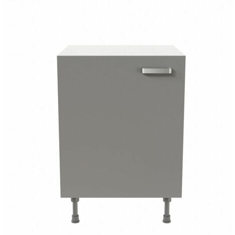 Meuble de cuisine bas - 60 cm - Gris