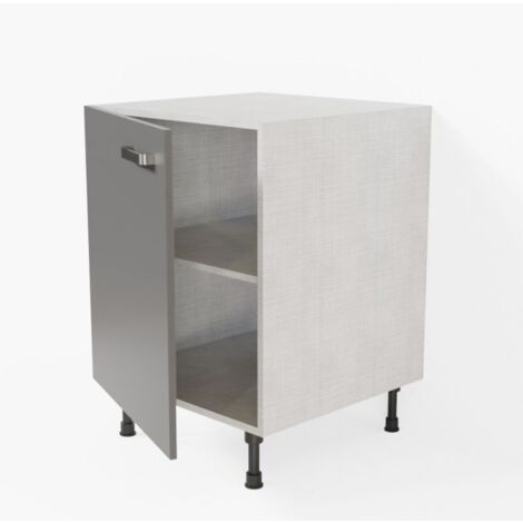 Meuble de cuisine bas - 60 cm - Gris