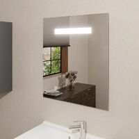 Miroir lumineux ELEGANCE 70x80 cm - avec interrupteur sensitif