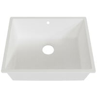 Cuve RESIROC - évier 1 bac sans égouttoir - 54 x 44 cm - Blanc