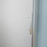Porte de douche sablée pivotante SANDY sans cadre 90 cm - 6mm
