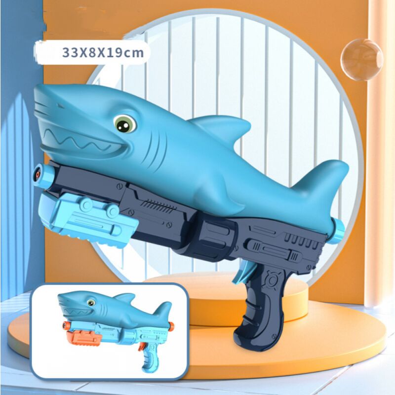 Juguetes de pistola de agua, pistola de agua de juguete pequeña, juguetes de agua Blaster, pistolas de agua con forma de dinosaurio de dibujos animados - pistola de agua de tiburón