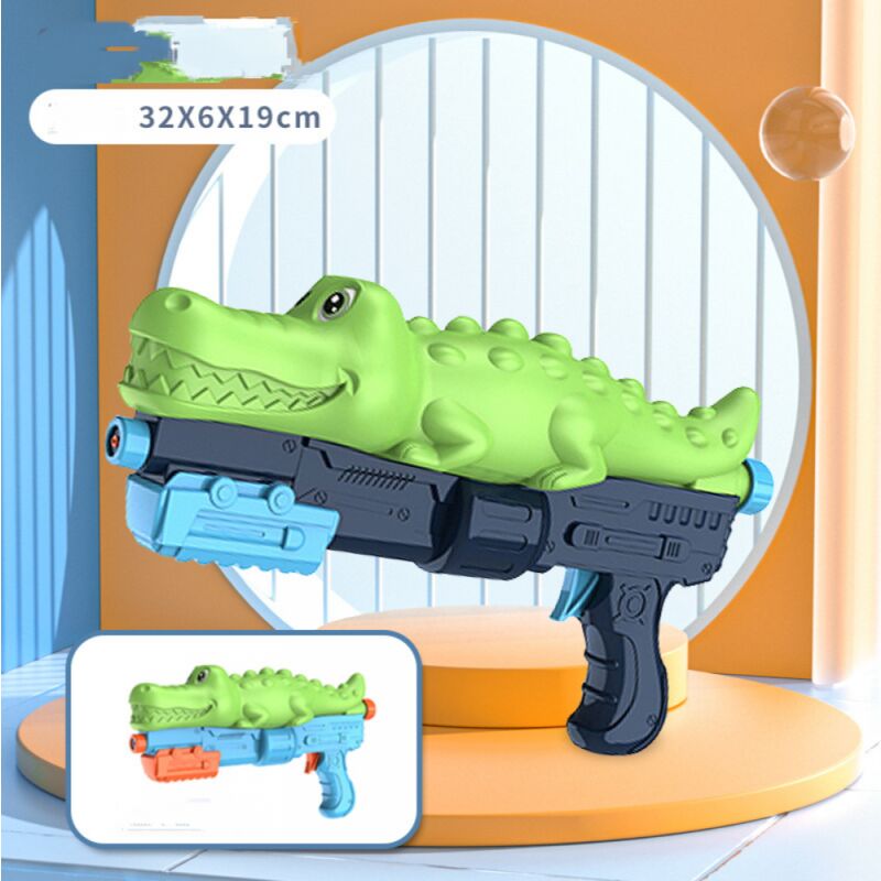 Juguetes de pistola de agua, pistola de agua de juguete pequeña, juguetes de agua Blaster, pistolas de agua con forma de dinosaurio de dibujos animados - pistola de agua de cocodrilo