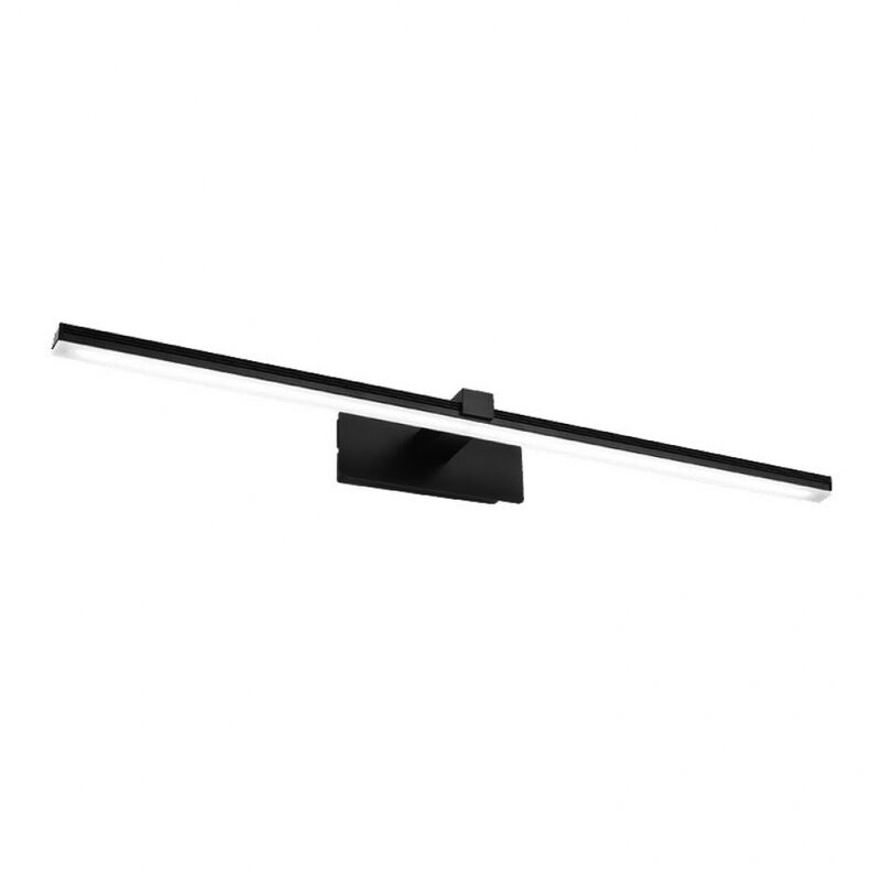 Aplique de baño LED - Lámpara de espejo de baño impermeable IP44 Aplique de baño - Negro 500/10W, luz neutra