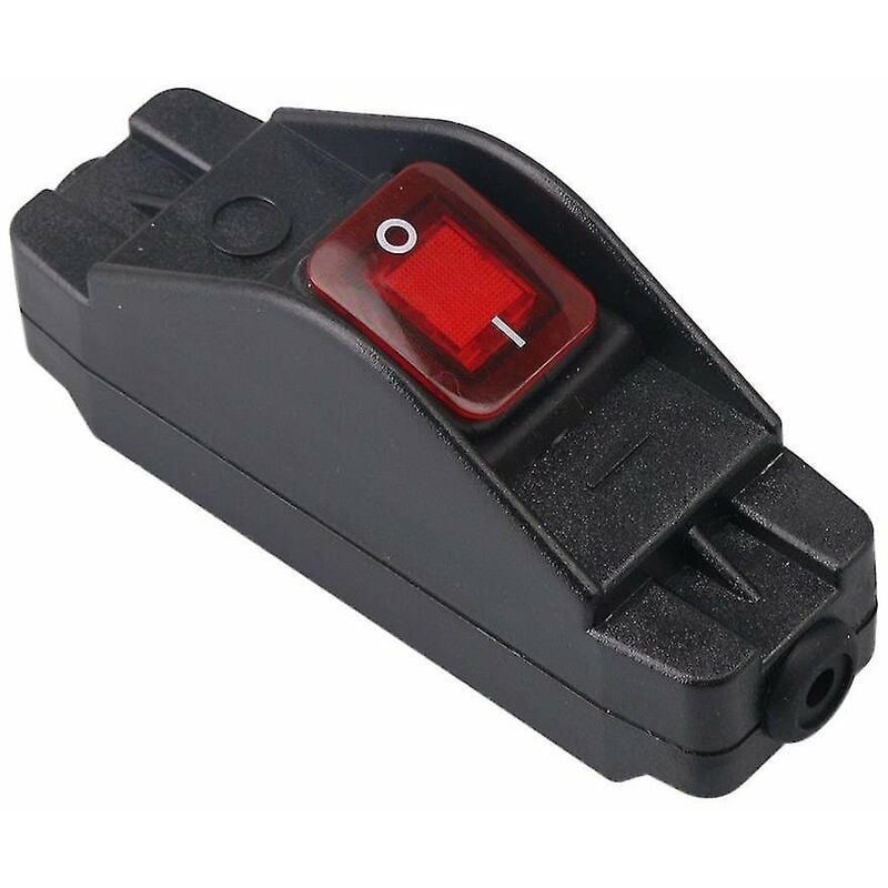 Botón Ip65 Interruptor de cable en línea Impermeable Negro Interruptor de encendido / apagado 30a 220v_costbuy