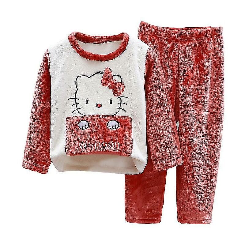 Niños Niños Niñas Pijamas Invierno Cálido Algodón Suave Cómodo Ropa De Dormir Ropa - Dontodent