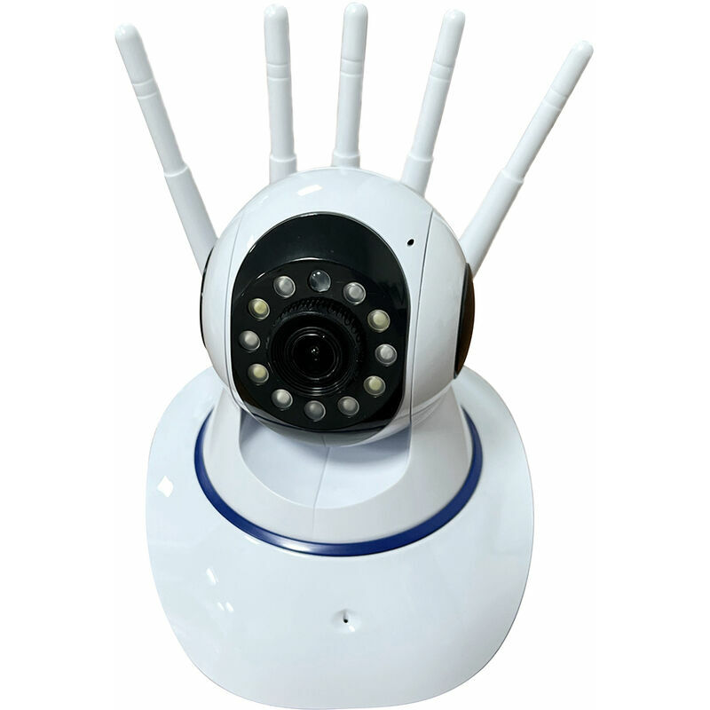 Cámara WIFI inteligente de 2MP 1080P con seguimiento de movimiento Audio bidireccional visión nocturna Monitor de bebé para bebé/mascota/ingle, enchufe blanco de la UE