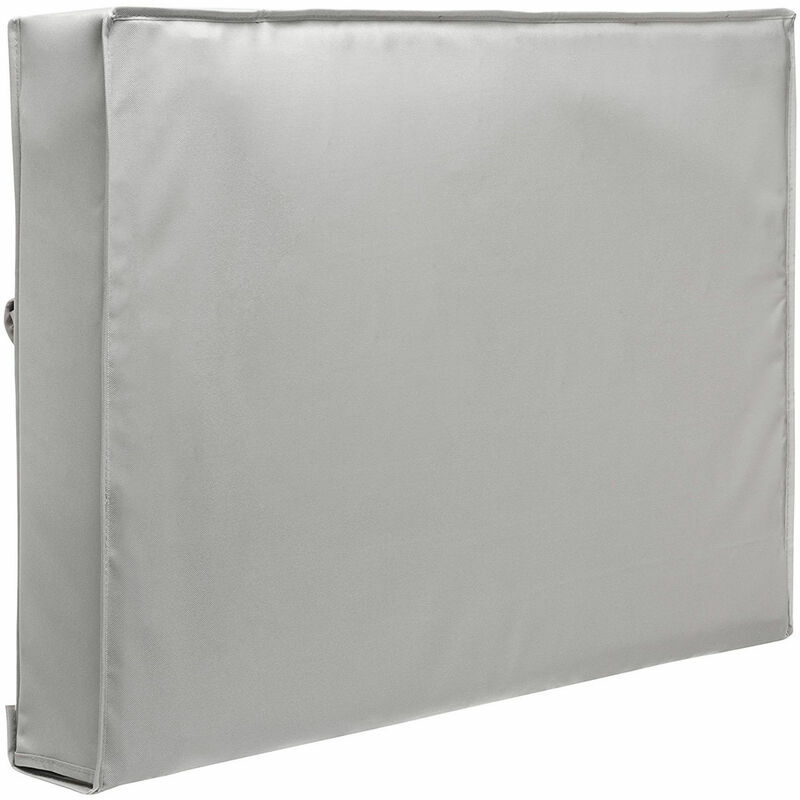 Funda protectora para TV de exterior, pantallas de patio y jardín y televisores - Impermeable y resistente - 50-52 pulgadas - Gris