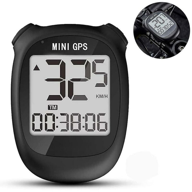 M3 Mini Gps Ordenador de bicicleta, cuentakilómetros inalámbrico para bicicleta y velocímetro Ordenador de bicicleta Ipx5 Ordenador de ciclismo impermeable con pantalla LCD para hombres al aire libre