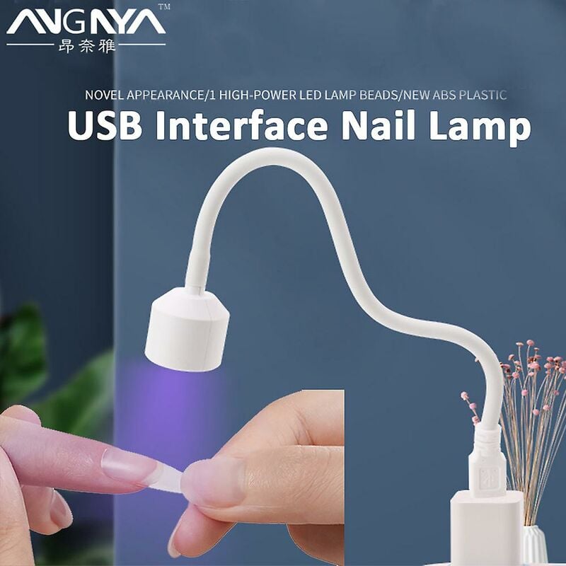 Secador de uñas de 6w, lámpara Led Uv plegable para uñas, pegamento de secado de esmalte de Gel, Mini lámpara de secado de uñas Usb flexible, herramientas de manicura para decoración de uñas-Thsinde