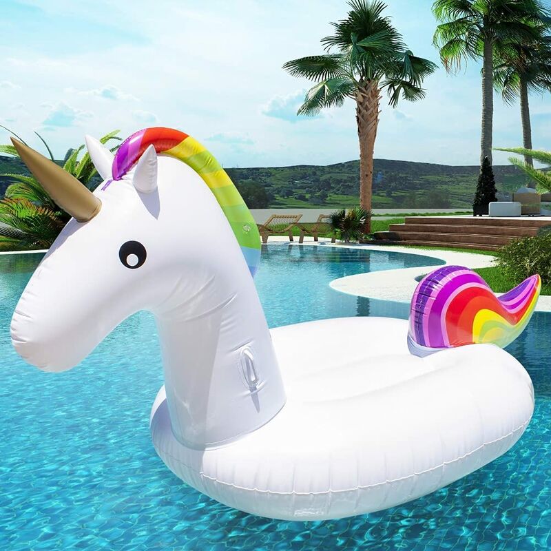 Unicornio de juguete 270*100*90CM piscina gigante inflable unicornio juguete adecuado para niños y adultos juguetes marinos