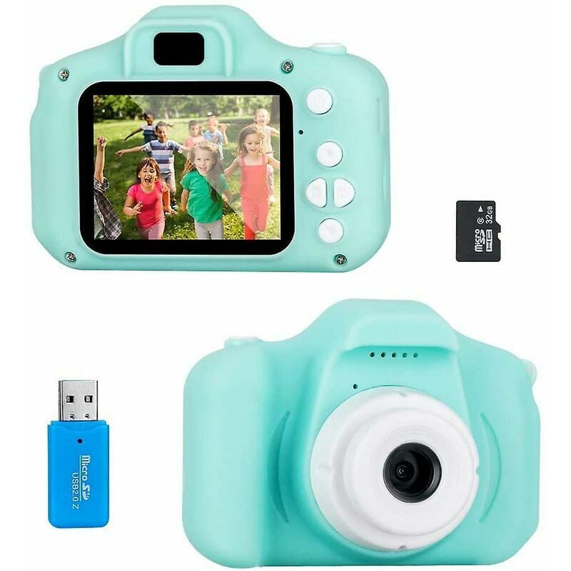 Cámara para niños, mini cámara digital recargable para niños, cámara de vídeo a prueba de golpes, regalo para niños de 3 a 8 años, vídeo HD de 8 MP, pantalla de 2 pulgadas para niños (32 g)