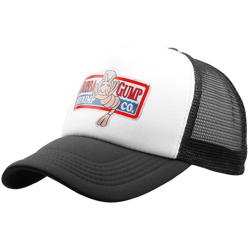 Gorra de béisbol de verano Gorra de hip hop Snapback Hombres Mujeres Transpirable al aire libre Papá Pescador Camionero Sombrero Sovie Forrest Forrest Gump negro thsinde