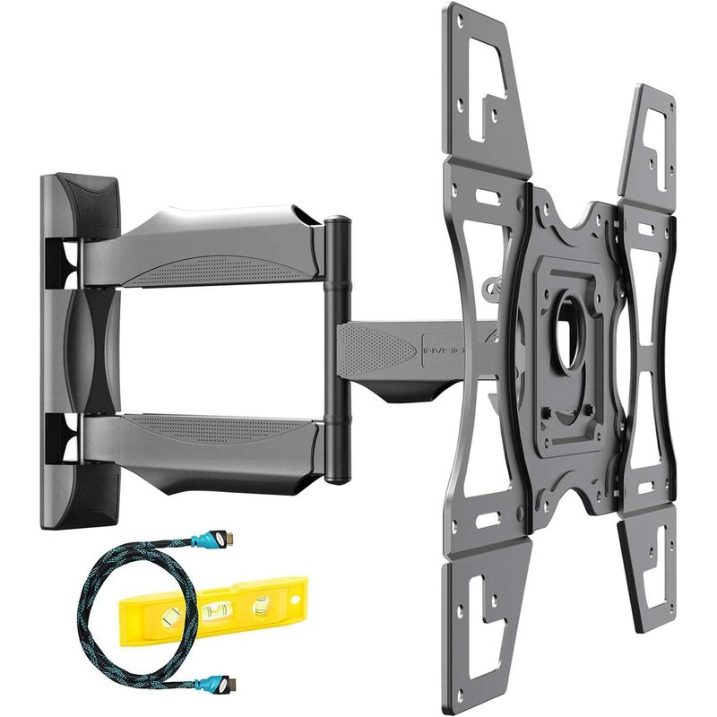 Soporte de pared para TV para pantallas de 26 a 60 pulgadas (66 a 152 cm), Max VESA 400x400 mm con brazo giratorio, inclinable y extensible para televisores curvos y de plasma LCD LED, carga máxima de 40 kg [HDTV-L]