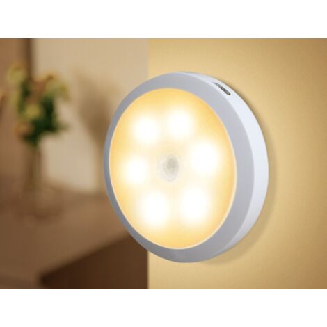 Luz nocturna LED encendido/apagado. enchufe con detector de movimiento luz de enchufe luz de orientación con interruptor automático brillo regulable 