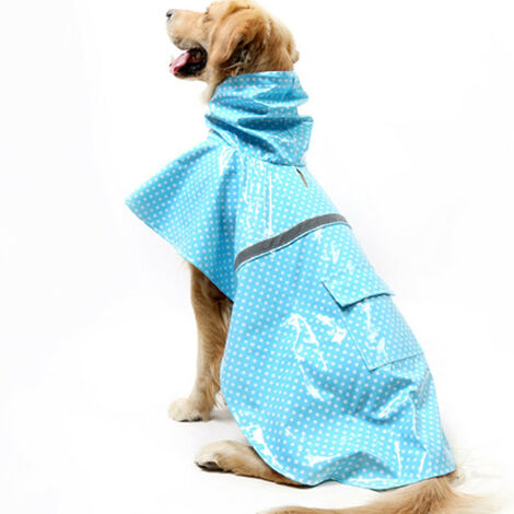 Simetría felicidad miembro Impermeabile per cani, abbigliamento per animali domestici, impermeabile.  blu -3XL-questo