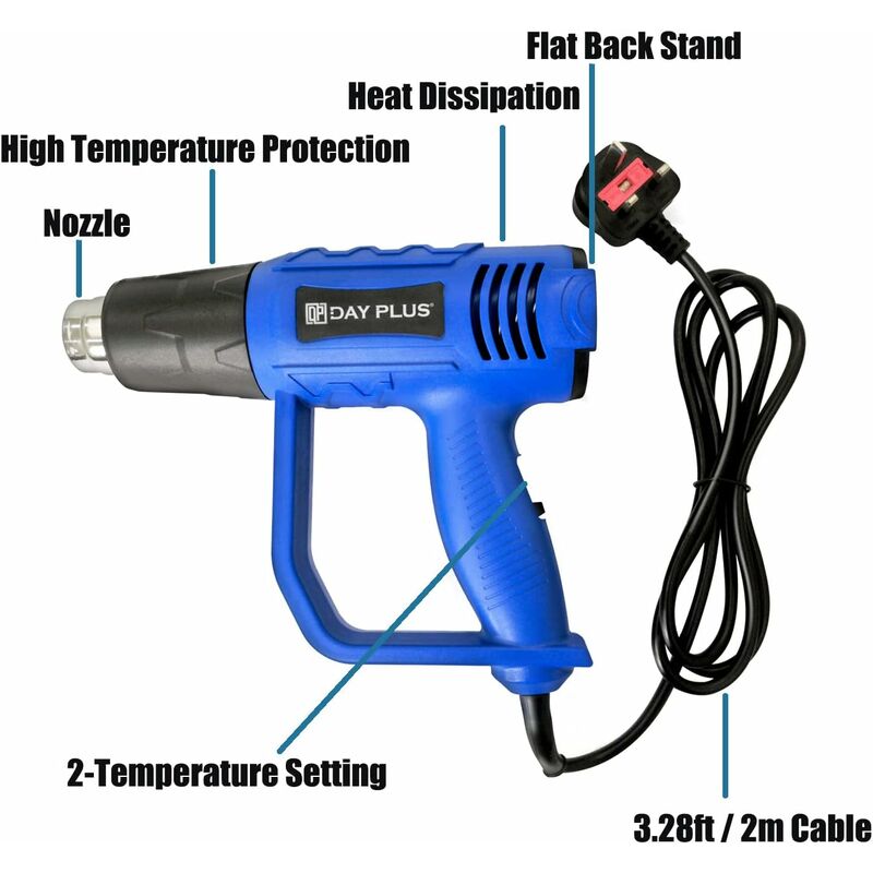 Black Decker KX1650 1750w Heat Gun with Hands Free Stand KX1650 DW340  Heatgun