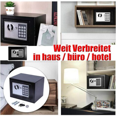 4.6L Digital Code Steel Safety Cash Box Money Safe Electronic Security Home Office