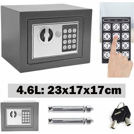 Digital Electronic Security Safe Box with Two Keys,High Security Steel ...