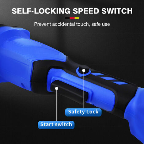 21V 115mm Cordless Brushless Angle Grinder with Li-ion Battery Charger Cutting