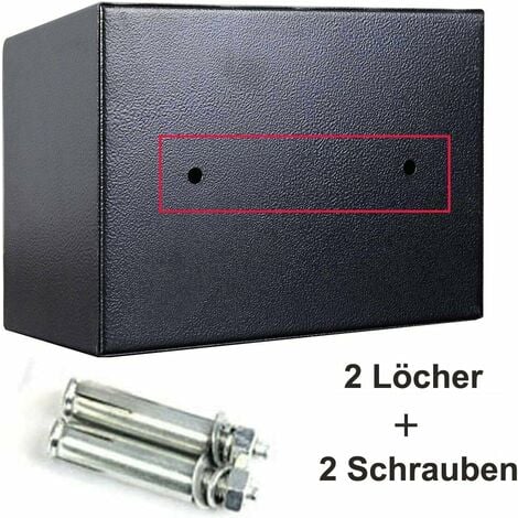 Fireproof 8.5L Electronic Password Security Safe Money Cash Deposit Box Office Home Safe Password Key Anti-theft Safe Box Wall Mounted Home Safety Security Lock Boxes 4.8KG