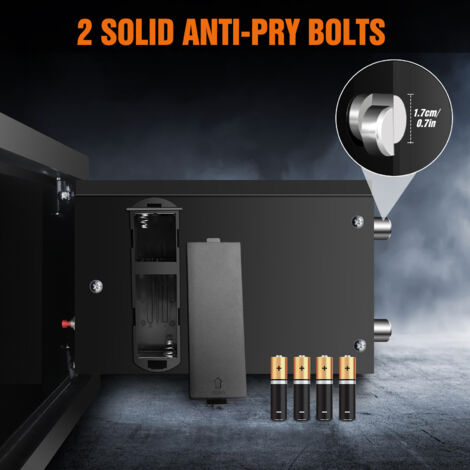 Digital Security Safe Box Electronic Money Cash Jewelry Deposit with Keys Lock