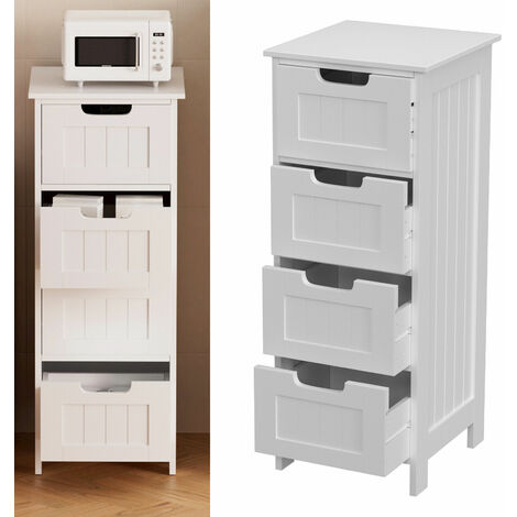 Bathroom Storage Cabinet with Shelf/Drawers 4 Drawers