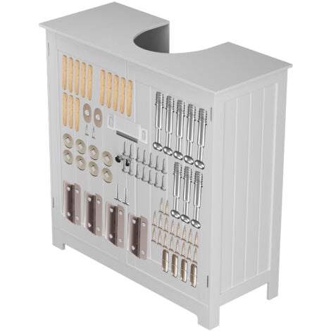 Under Sink Bathroom Cabinet, Free Standing Wooden Sink Storage Unit