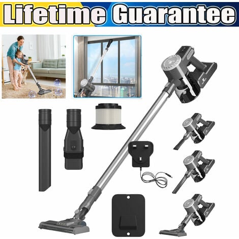 6 IN 1 Cordless Stick Vacuum Cleaner Hoover Upright 1000W Handheld Clean Bagless