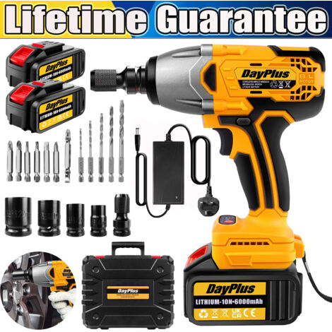 DAYPLUS 21V Brushless Impact Wrench Kit - 1800Nm Torque, 6Ah Battery & Case Included - View #4