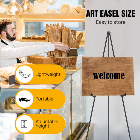 Easel Stand For Wedding -Foldable Portable 168cm High Display