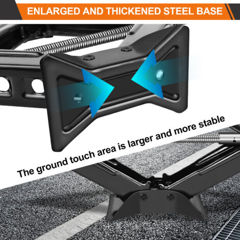 Universal Scissor Jack 2 Ton Scissor Wind Up Jack Extend From 105mm To 385mm And Extendable Wheel Brace Wrench Tyre Repair Tools Kit For Car Vanwrench 2ton Jack