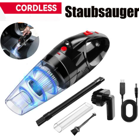 Portable Cordless Handheld Vacuum Cleaner Car Home Pet Hair Wet Dry Cleaner 3In1