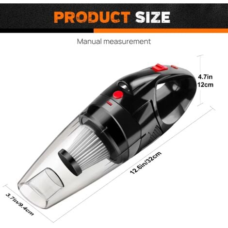 Portable Cordless Handheld Vacuum Cleaner Car Home Pet Hair Wet Dry Cleaner 3In1