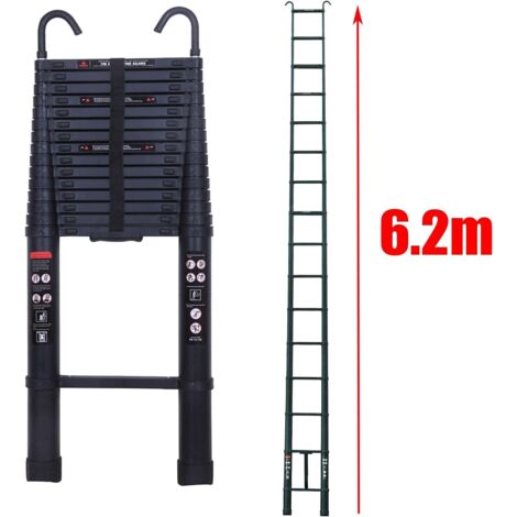 6.2M Tall Telescopic Multi-Purpose Extendable Folding Aluminium Ladders ...