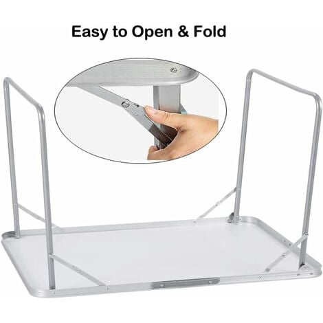 Folding Table 80cm60cm(LW) Portable Plastic Indoor Outdoor Picnic Party Dining Camp Tables Lightweight 4.05kg（ 8.9lbs）