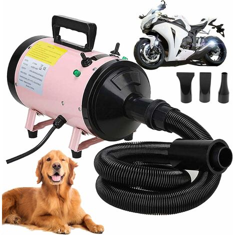 Air Force Blaster Dryer Compact Car Motorcycle Dryer and Duster, Metro Dryer, Metro Air Force Blaster 2800W, Metro Blaster Dryer, Cat/Dog Dryer Blower,Professional Heater Blaster Blower, 3 Nozzles