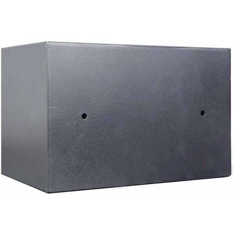 Grey Safe Box High Security Steel Lock Safes and Lock Boxes, Money Box, Safety Boxes Jewelry Cash Gun Box for Home,Office, Digital Safe Box, Steel Alloy Drop Safe, Includes 2 Emergency Keys