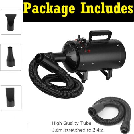 2800W Variable Speed Pet Grooming Hair Dryer High Velocity Dog Cat Hairdryer, Motorcycle Power Dryer, Portable Car Dryer, Bike Dryer Blower,Vehicle Dryer, Two in One,Convenient for use