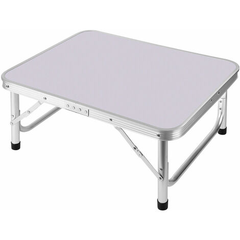 2ft Folding Camping Table, Portable Foldable Picnic Tables for Outdoor Indoor Garden, Balcony Market Kitchen Work Table, 2 Height 20cm/56cm, Table Top Size: 60x45cm