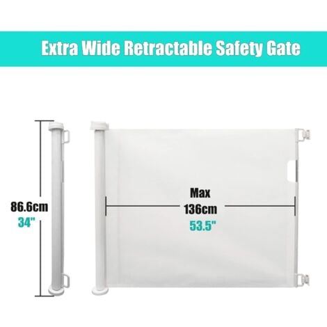 Expandable baby outlet gates extra wide