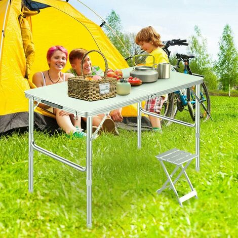 Picnic Folding Tables 3ft Heavy Duty Aluminium Foldable Portable