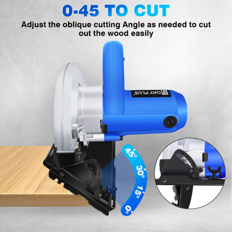 Electric Circular Saw 1650W Heavy Duty Wood Metal Cutting Power Tool with Blade