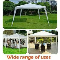 DayPlus Pop up Gazebo with no sides 3m x 3m, Heavy Duty Waterproof Instant Sun Shade And Block Wind, Party Tent Outdoor Garden Easy Set up Shelter Beach Canopy with Carry Bag (White)