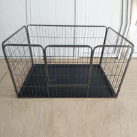 Heavy Duty Dog Puppy Cage Pet Playpen Whelping Box Metal Run Enclosure Floor XL