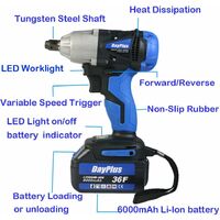 3-in-1 Impact Wrench Cordless Drill Set, 18V 420 N.m Torque Electric Wrench Tool with Battery Charger, 4pcs Scokets, 12 Drill Bits, 1/2" Drive Dual Speed Automatic Power Tool with LED Work Light