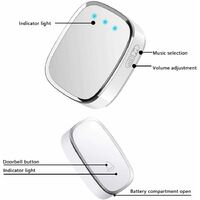 TECKNET Ini Wireless Doorbell, Battery Operated Doorbell With RGB Light, IP66 Waterproof USB - View #10