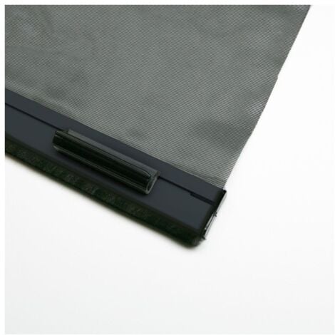 Moustiquaire enroulable anti-pollen en alu pour fenêtre - Gris - L80 x H130cm