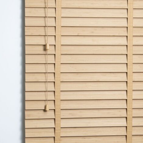 Store vénitien Bambou 50mm avec Galon - Natuurlijk - L80 x H250cm