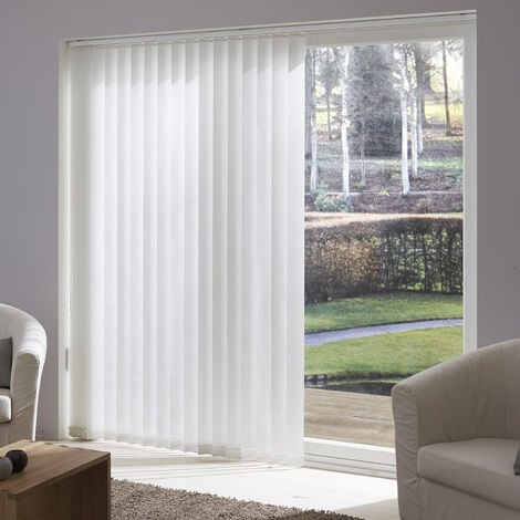 vidaXL 242846 Rideau /à lamelles Vertical en Tissu Blanc 120 x 250 cm